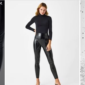 Spanx Faux Patent Leather Leggings